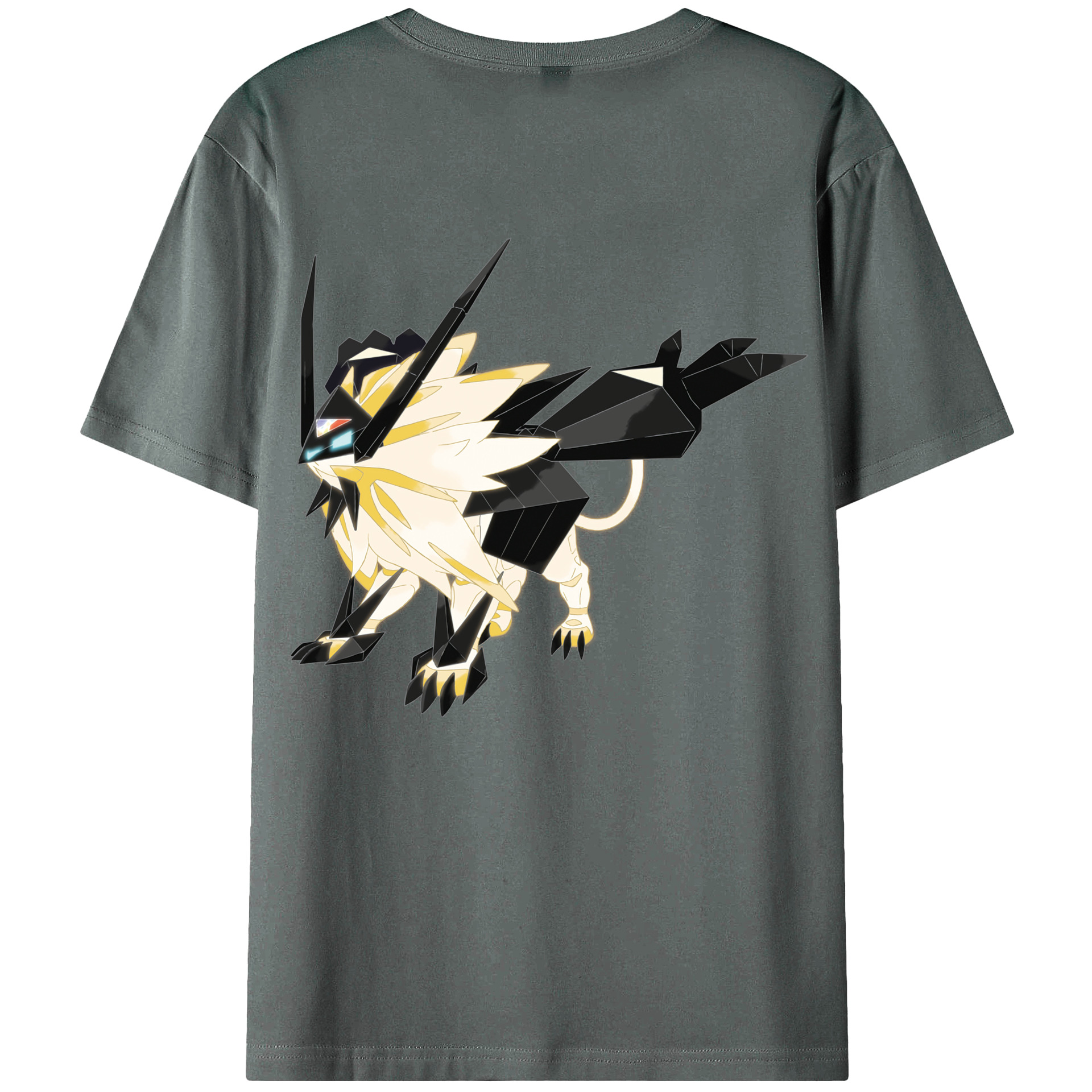 （画像用） ポケットモンスター Pokémon 綿100％ メンズ半袖Tシャツ（バックプリント） 通気性